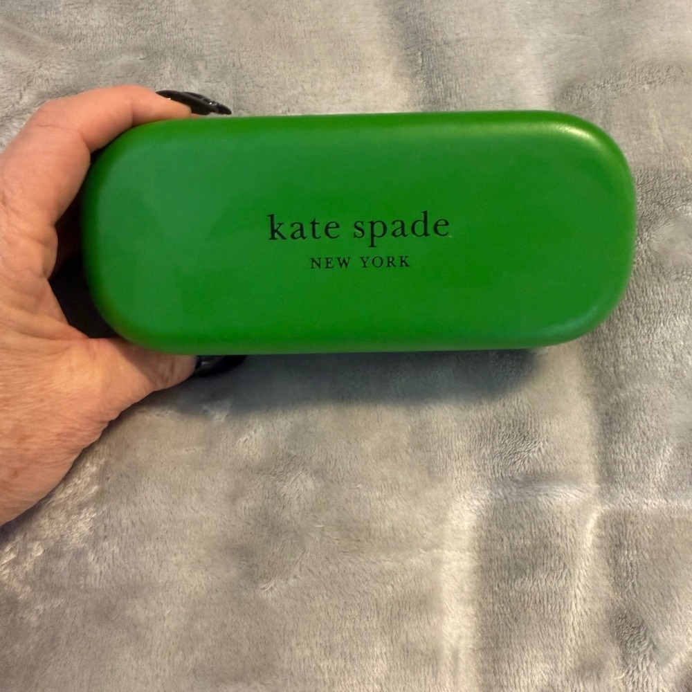 Kate Spade New‎ York Eyeglass CASE Green Hello Sunshine Hard Clamshell